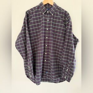 Polo Ralph Lauren Men’s XL Plaid Long Sleeve Collared Button Up Cotton Shirt